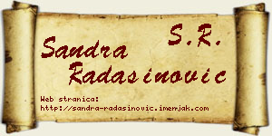 Sandra Radašinović vizit kartica